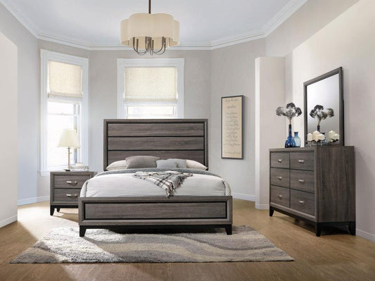 Watson 4-piece Bedroom Set Grey Oak