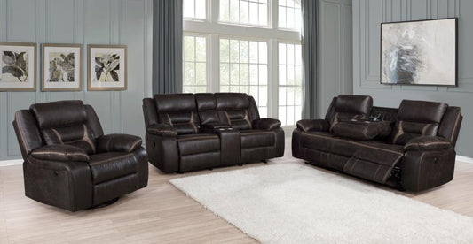 Greer 3-pcs Upholstered Tufted Living Room Set
